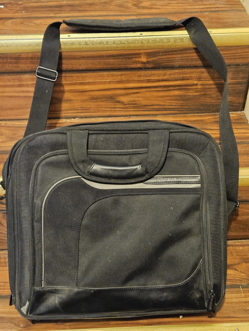 Targus Laptop Case 15" Checkpoint Friendly Briefcase Black Padded Shoulder Bag